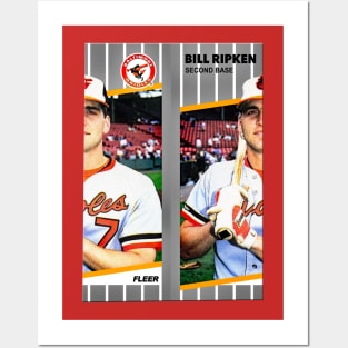 Bill Ripken 1989 Error Card (miscut, tape over bat) Posters and Art